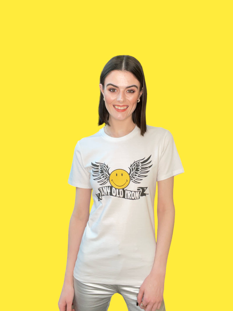 Any Old Iron x Smiley Wings White T-Shirt