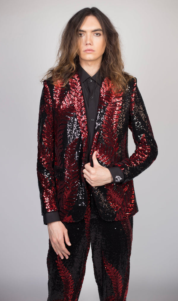 Any Old Iron Red Leaf Suit