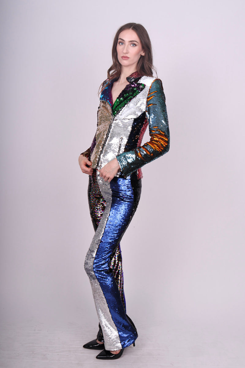 Any Old Iron Kaleidoscope Moto Suit
