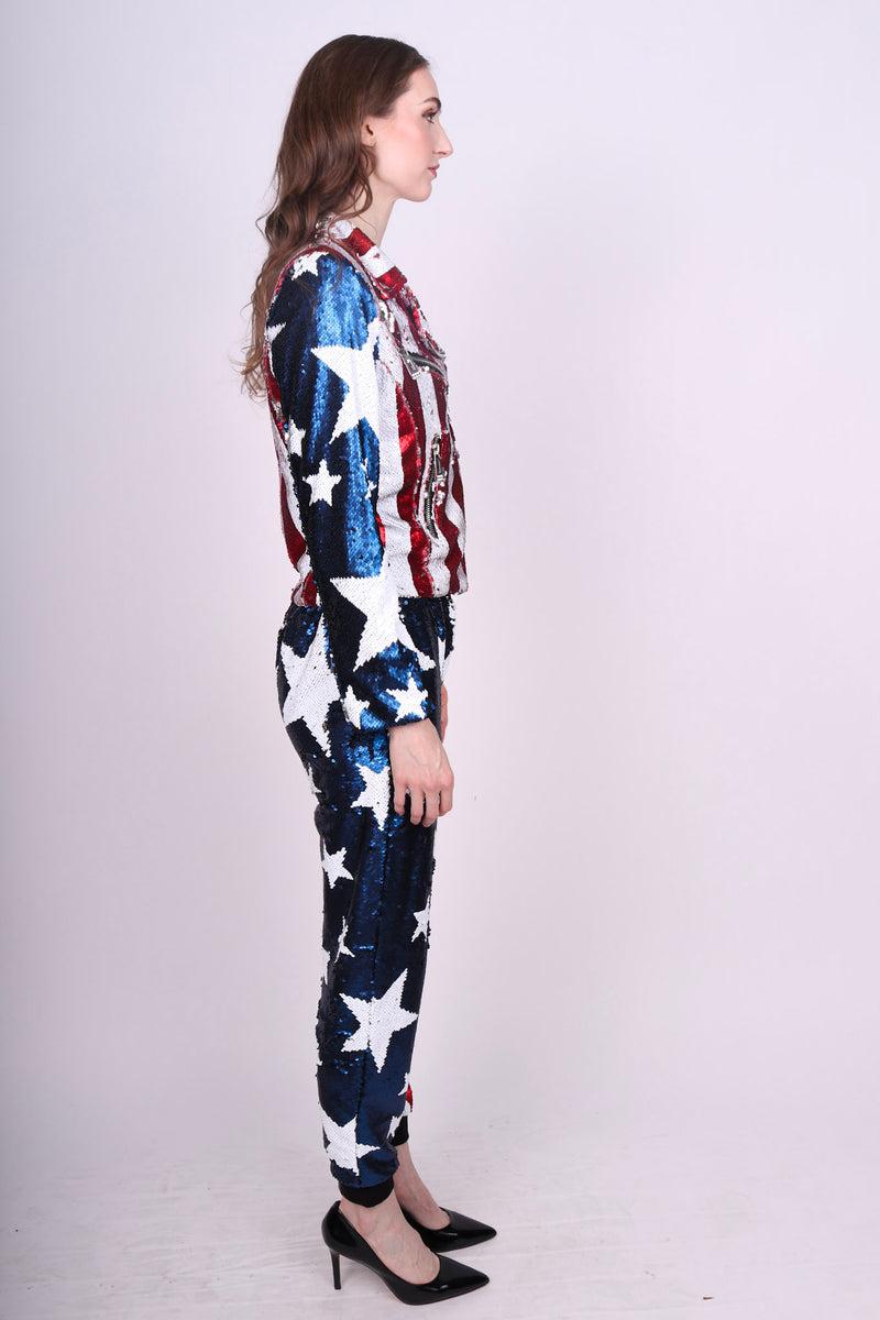 Any Old Iron Stars and Stripes Moto Jacket