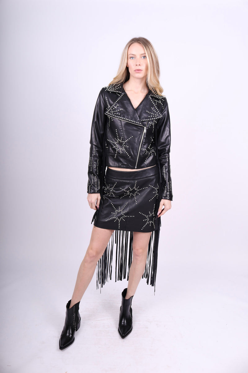 Any Old Iron Starburst Leather Jacket