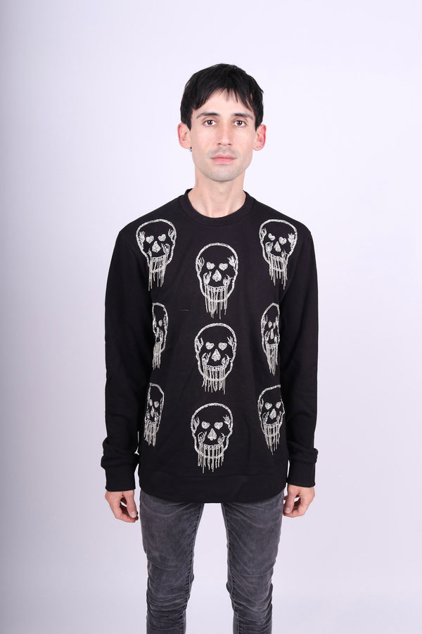Any Old Iron Men's Skull Fringe Sweatshirt