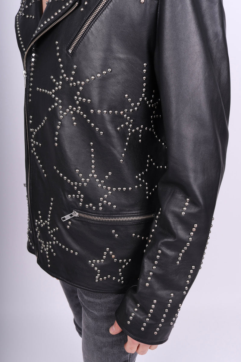 Any Old Iron Men's Starburst Leather Jacket