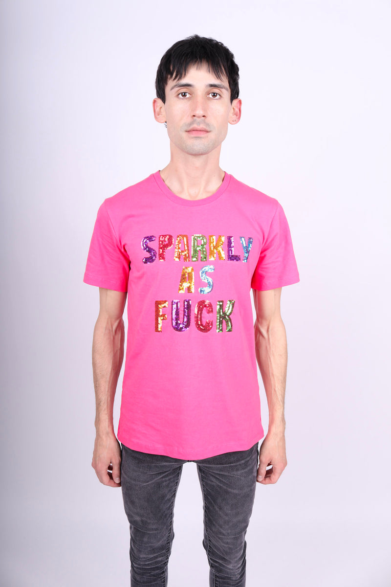 Any Old Iron Men's Pink Sparkly As Fuck T-Shirt