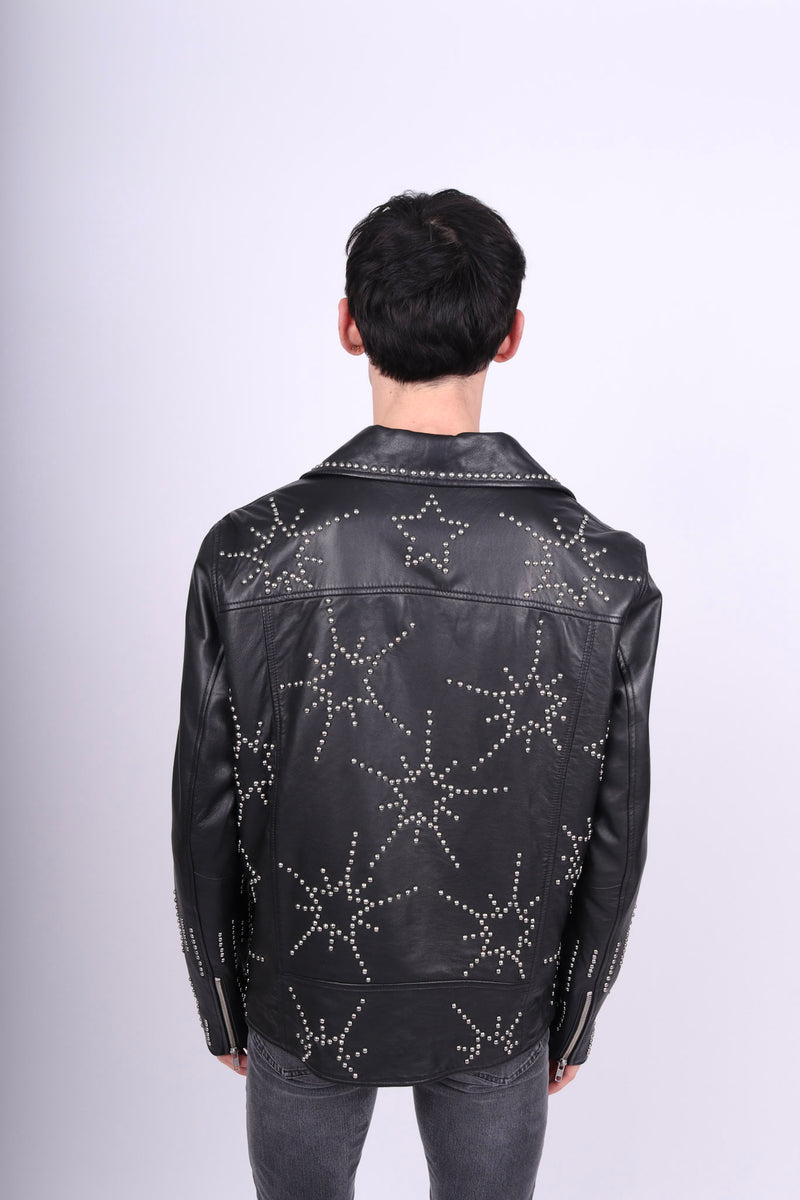 Any Old Iron Men's Starburst Leather Jacket