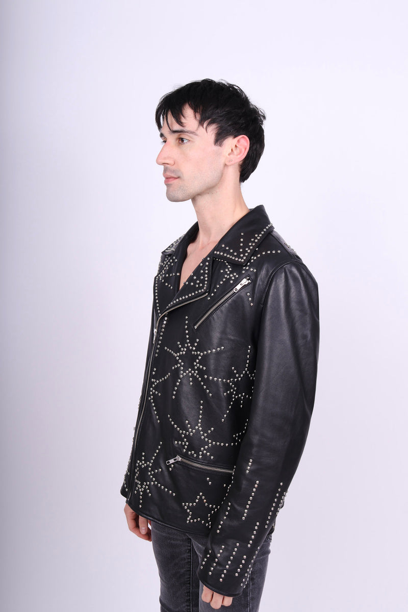 Any Old Iron Men's Starburst Leather Jacket