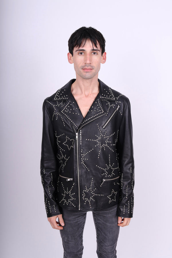 Any Old Iron Men's Starburst Leather Jacket