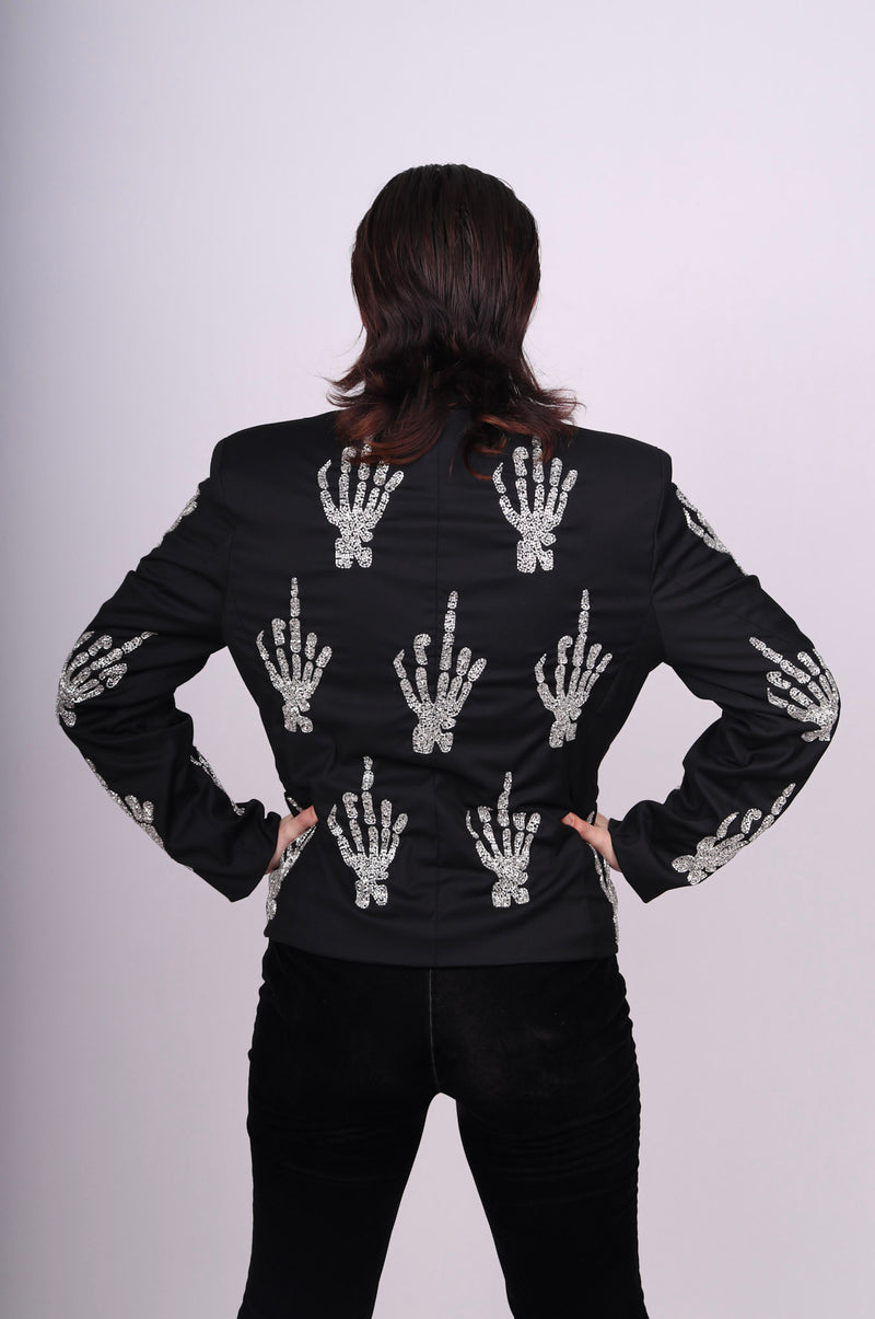 Any Old Iron Skull Finger Blazer Jacket