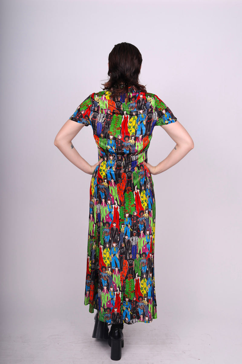 Any Old Iron Heroes Collared Dress