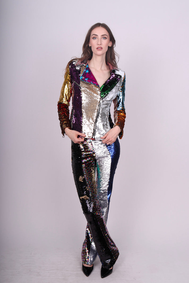 Any Old Iron Kaleidoscope Moto Suit