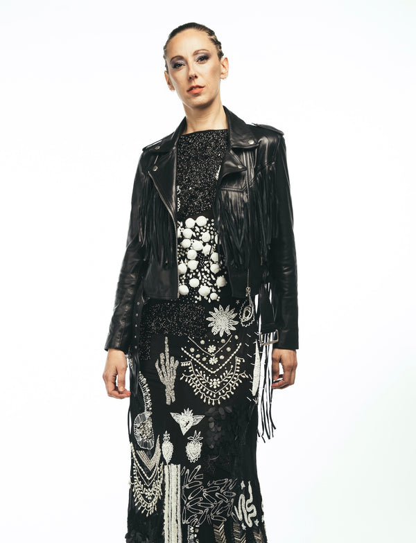 Any Old Iron Super Fringe Moto Jacket