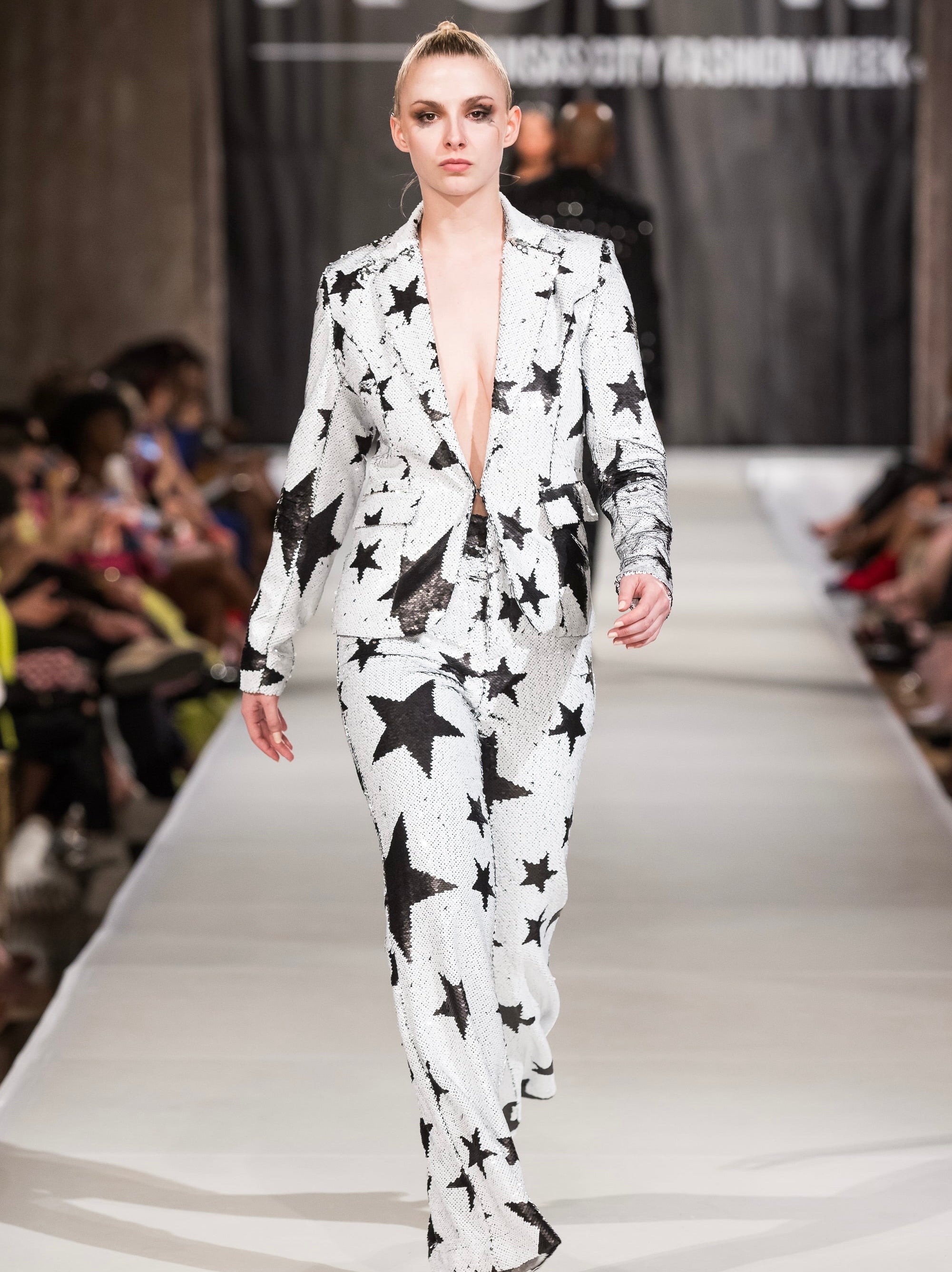 Any Old Iron Sparkle Star White Suit