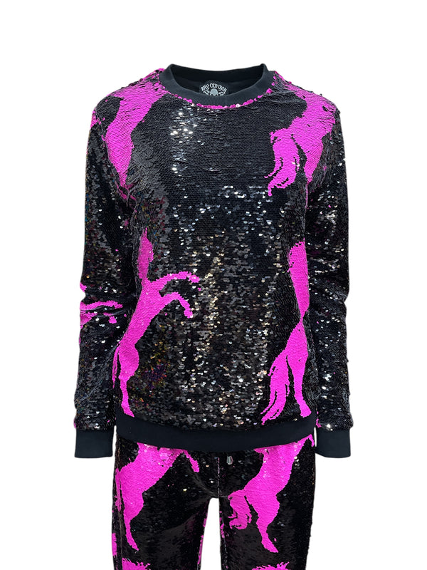 Any Old Iron Men's Pink Horse Sweatshirt