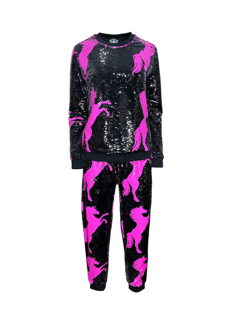 Any Old Iron Pink Horse Joggers
