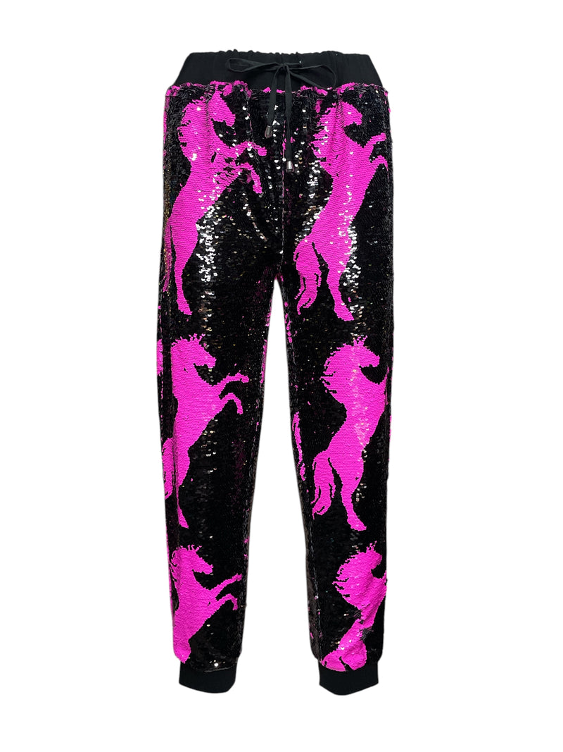 Any Old Iron Pink Horse Joggers