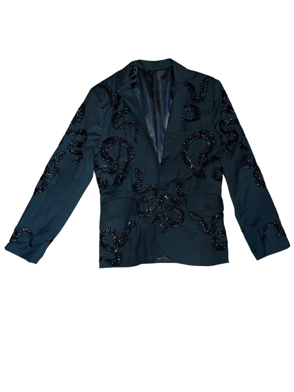 Any Old Iron Men's Black Snaketacular Jacket
