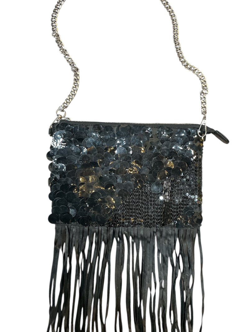 Any Old Iron Black Fringe Bag
