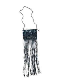 Any Old Iron Black Fringe Bag