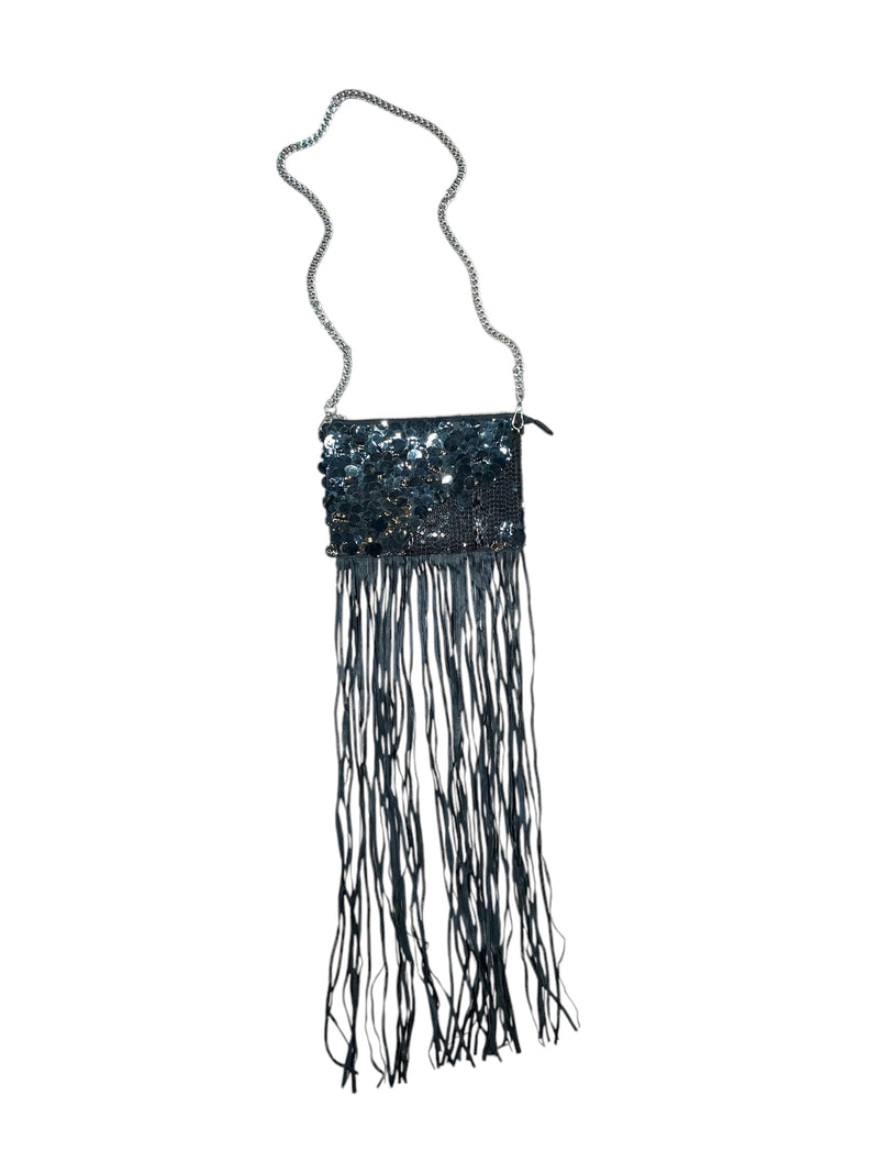 Any Old Iron Black Fringe Bag