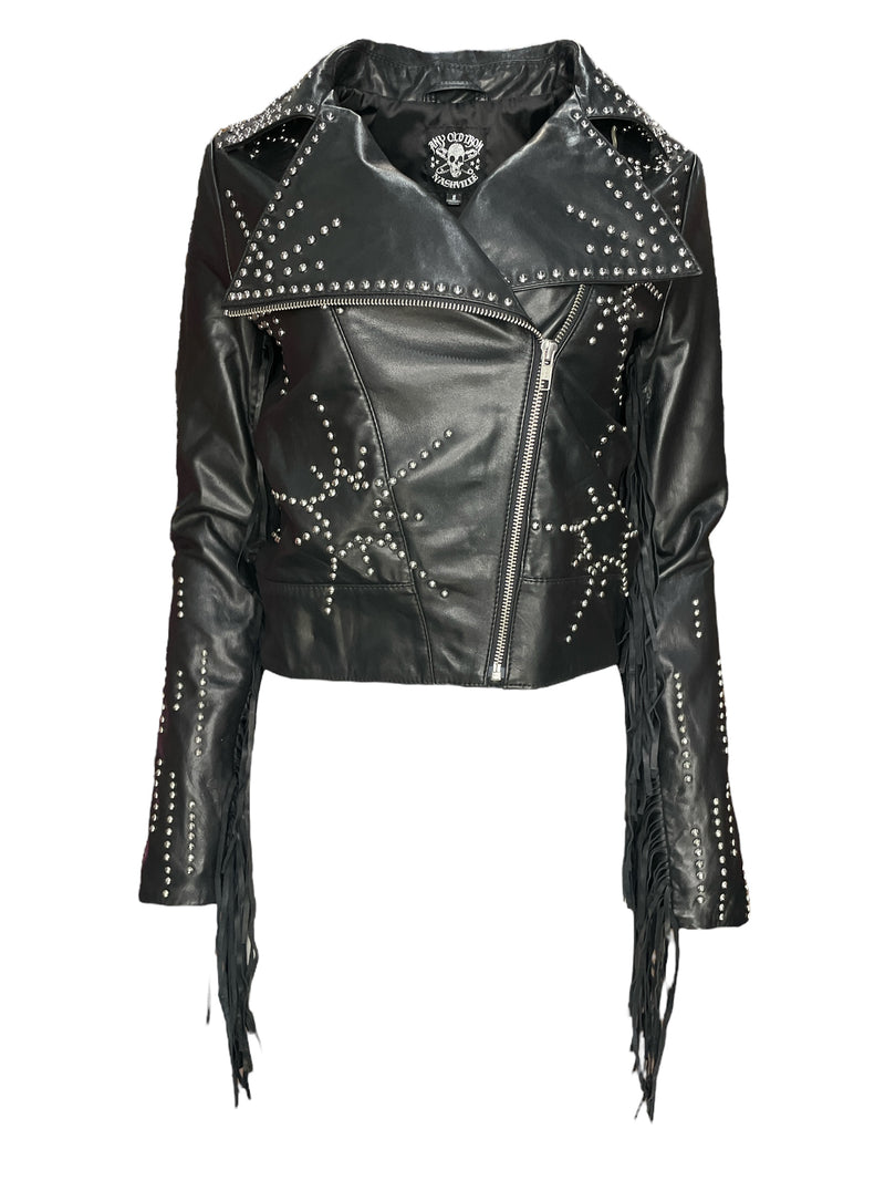 Any Old Iron Starburst Leather Jacket