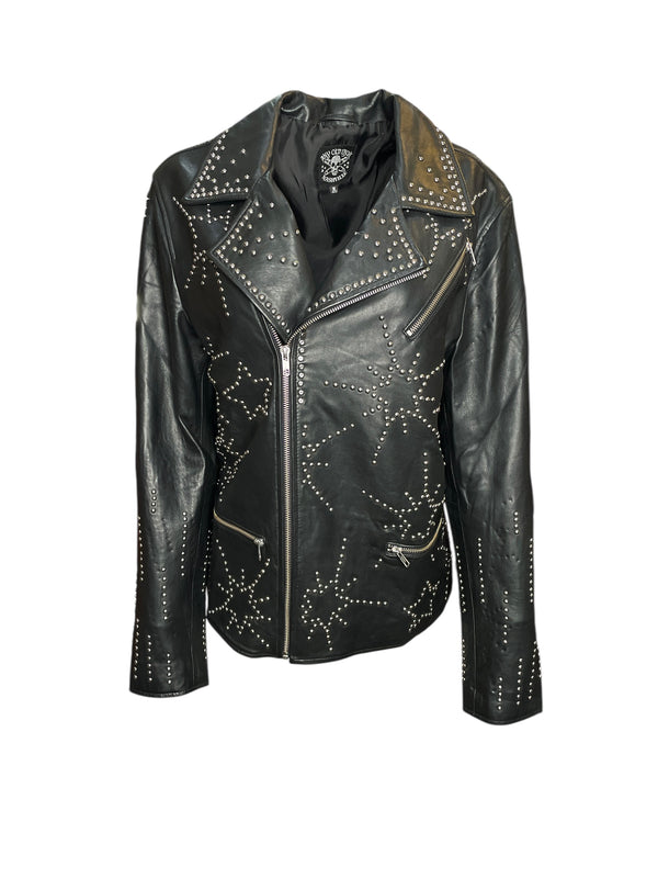 Any Old Iron Men's Starburst Leather Jacket