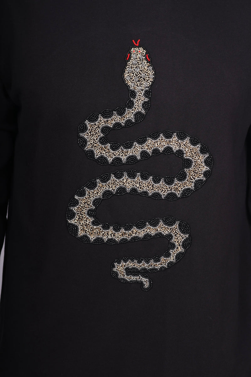 Any Old Iron Men's Black Snake Sweatshirt