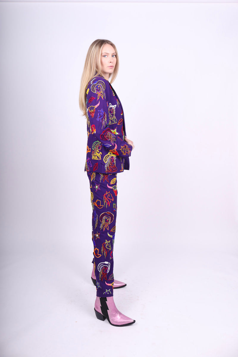Any Old Iron Purple Vein Suit