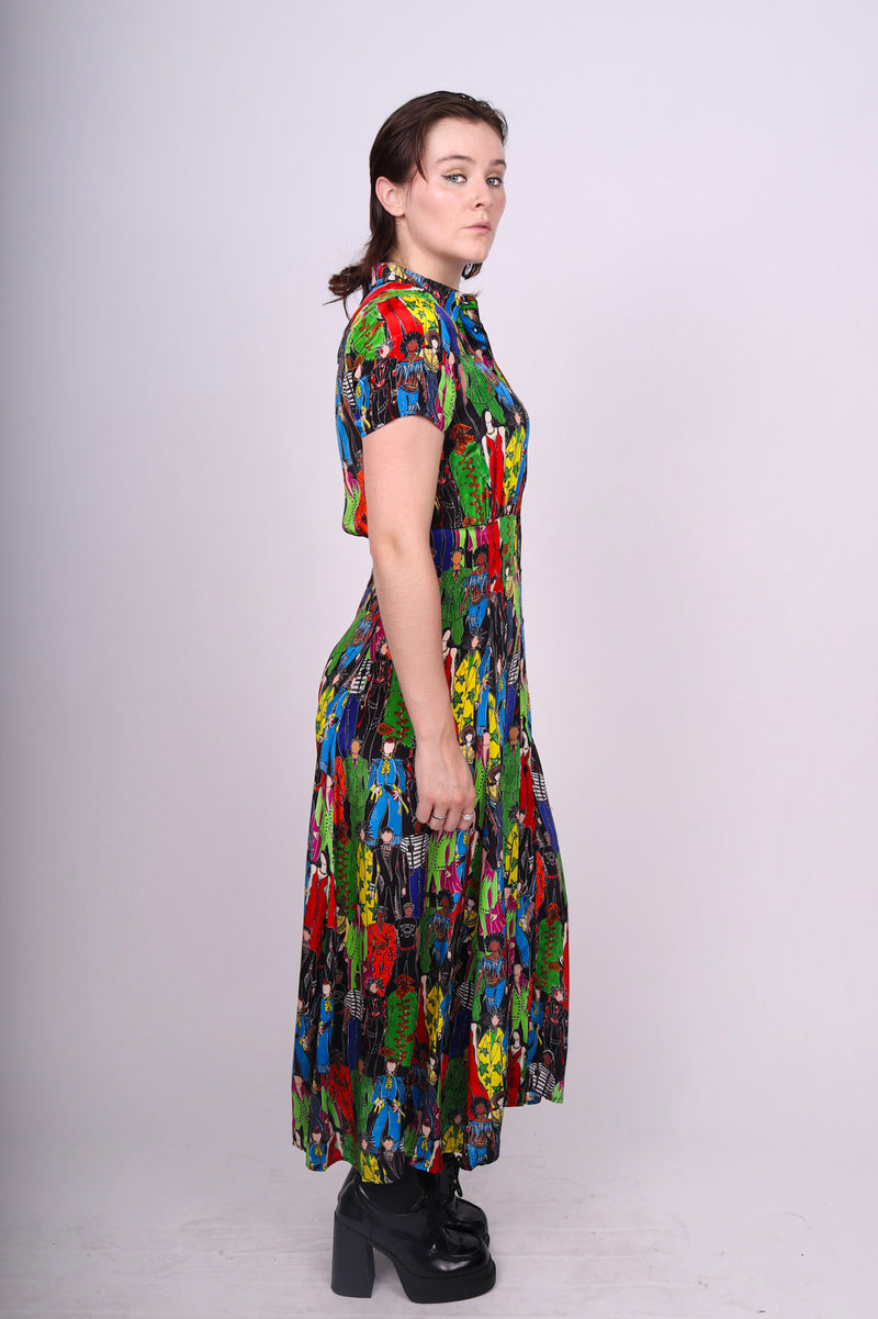 Any Old Iron Heroes Collared Dress