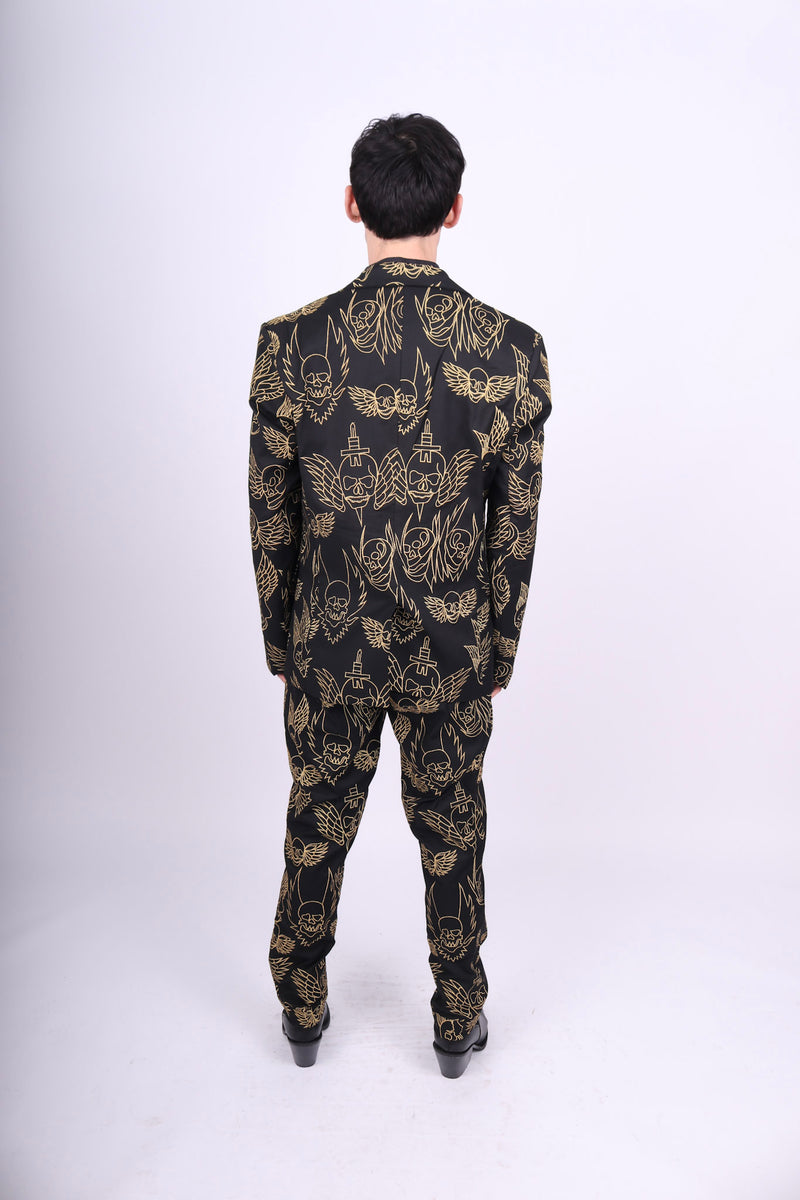 Any Old Iron Men's Skull Wings Suit