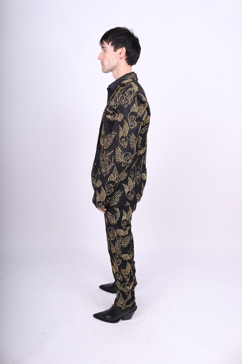 Any Old Iron Men's Skull Wings Suit