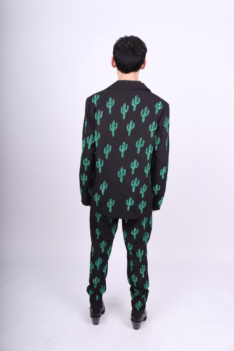 Any Old Iron Men's Beaded Cactus Suit