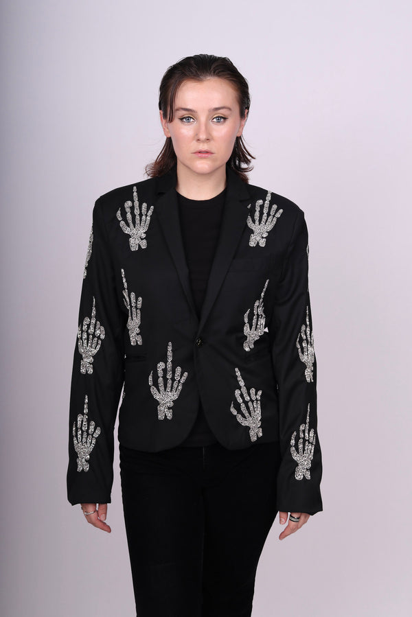 Any Old Iron Skull Finger Blazer Jacket