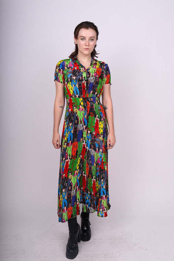 Any Old Iron Heroes Collared Dress