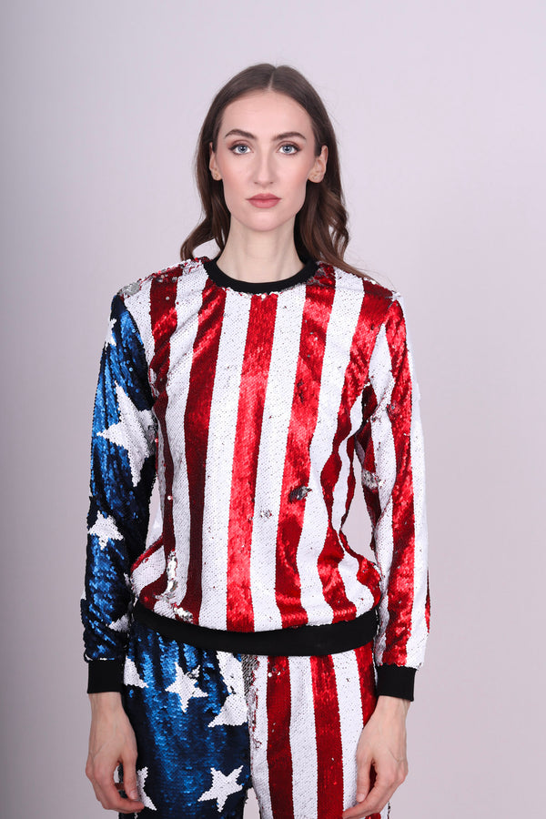 Any Old Iron Stars And Stripes Sweatshirt