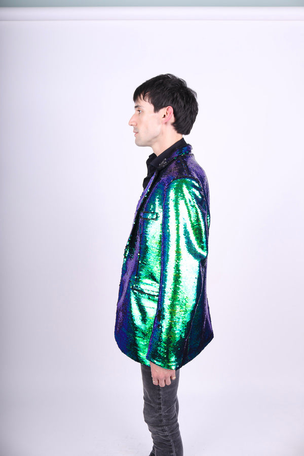 Any Old Iron Men's Lightning Peacock Jacket
