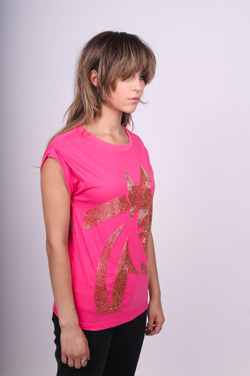 Any Old Iron Pink Horse Head T-Shirt