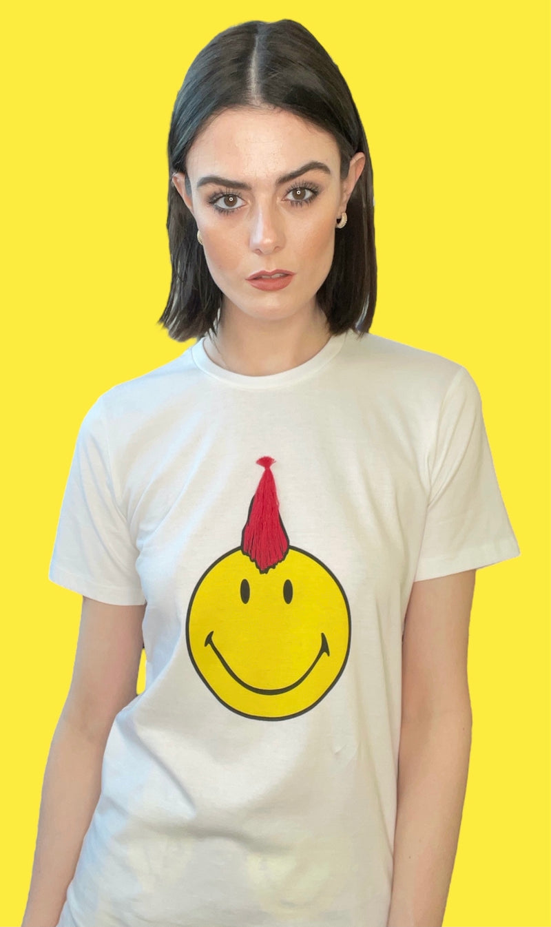 Any Old Iron x Smiley Mohawk White T-Shirt