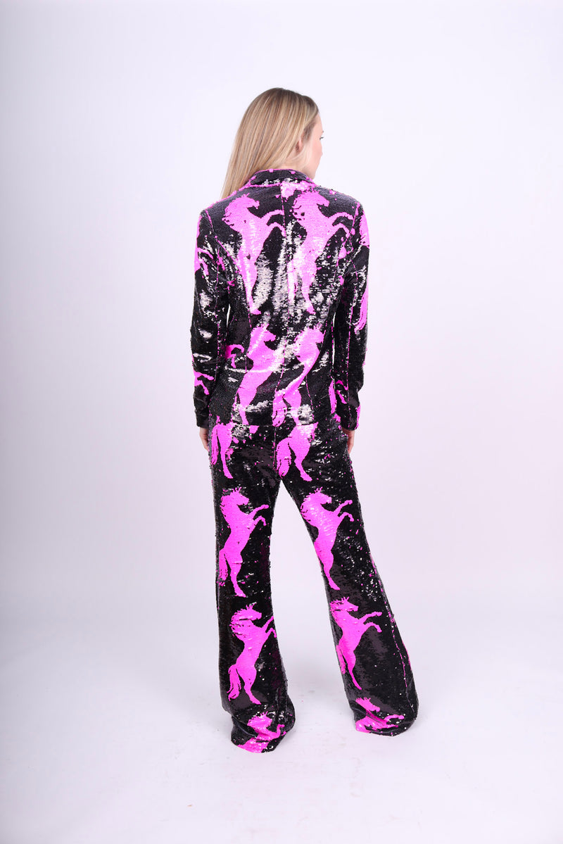 Any Old Iron Pink Horse Suit