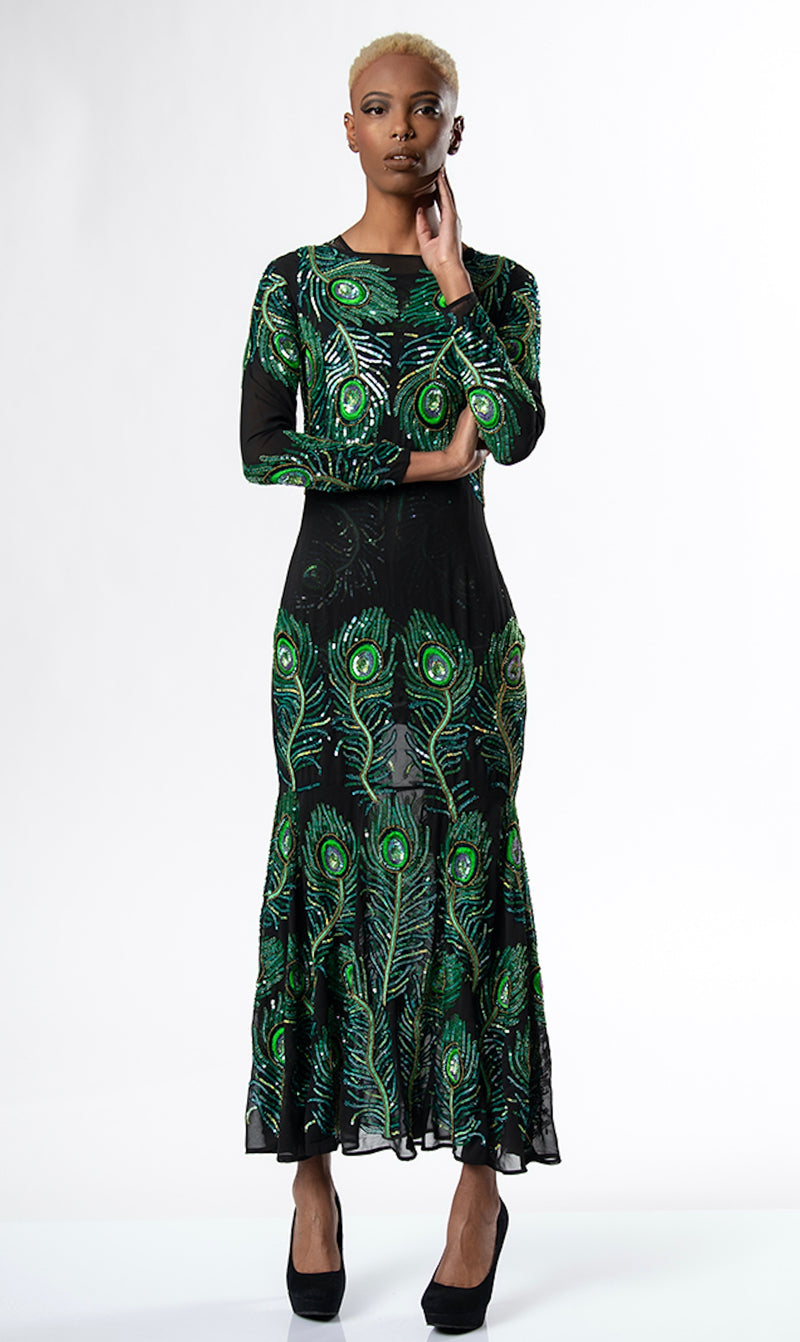 Any Old Iron Peacock Gown
