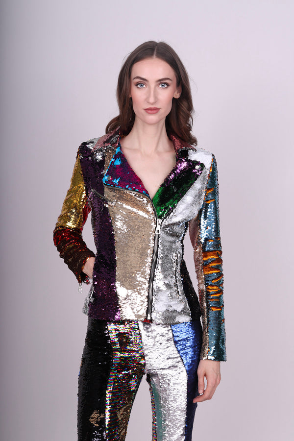 Any Old Iron Kaleidoscope Moto Suit