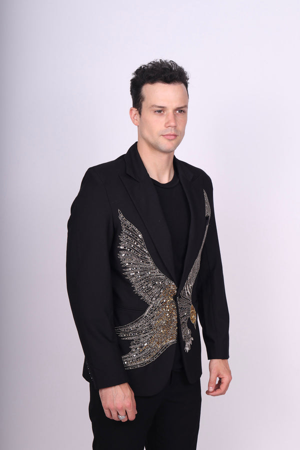 Any Old Iron Men's Swooping Eagle Blazer Jacket