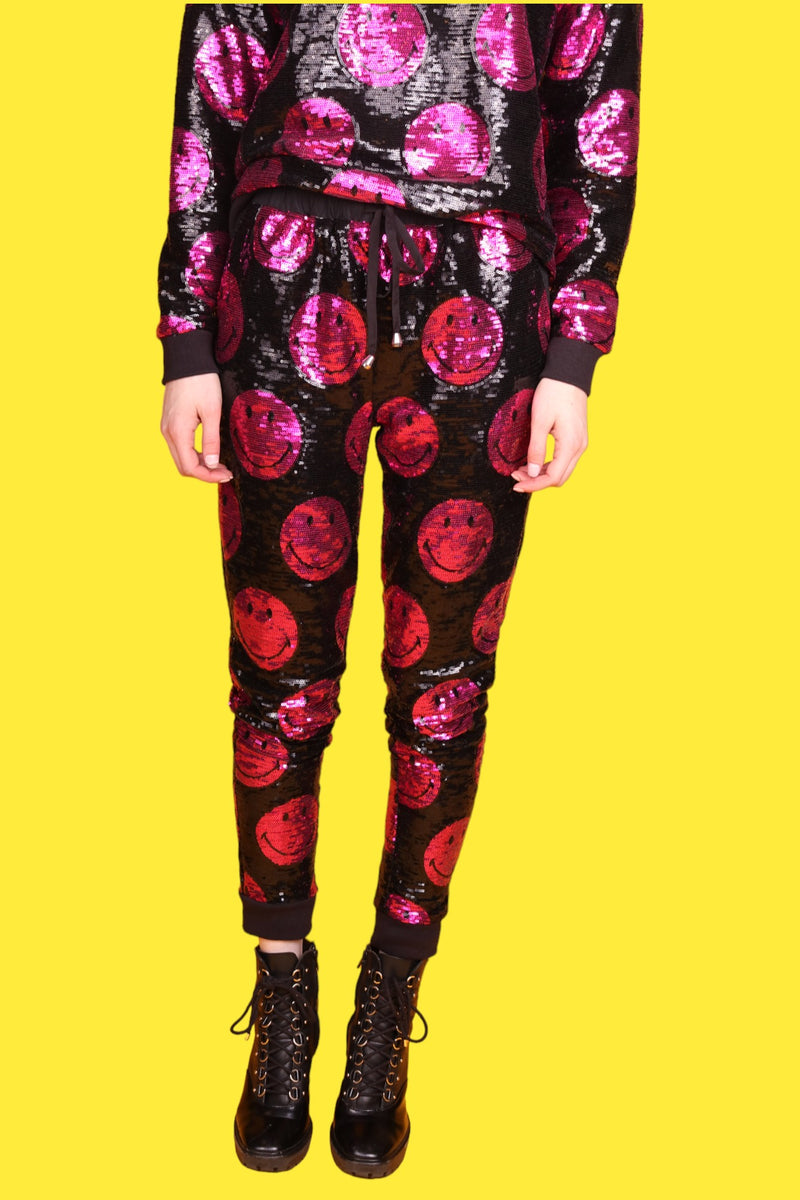 Joggers rosas Any Old Iron x Smiley