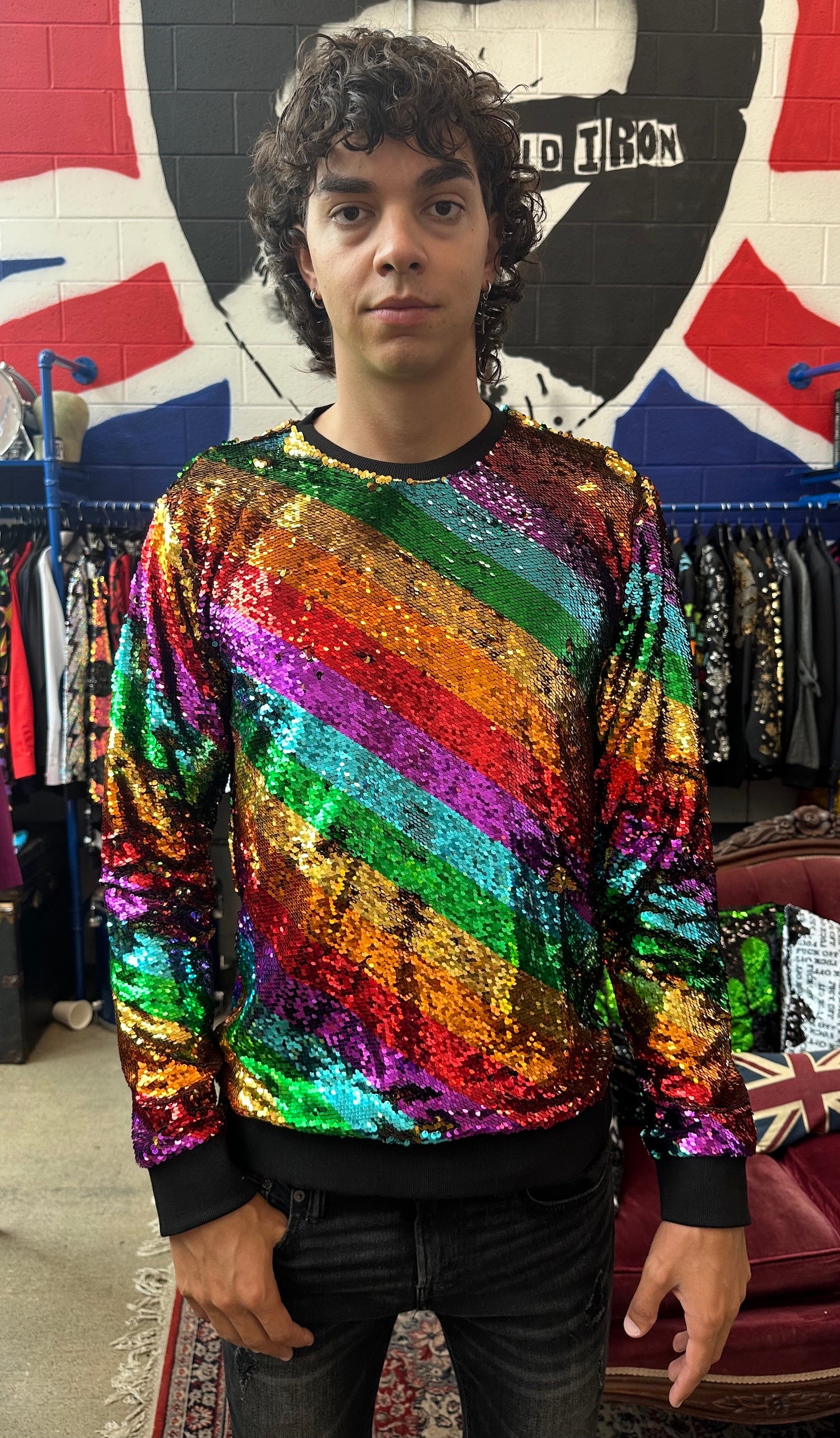 トップス CAROUSEL GOLF Rainbow heat sweatshirt 5630C24A-50F7-4D9F-BB87-
