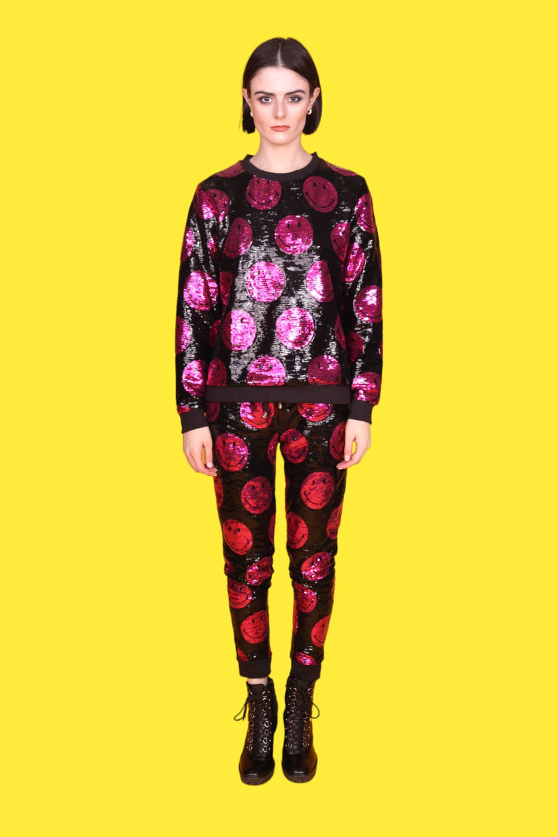 Joggers rosas Any Old Iron x Smiley
