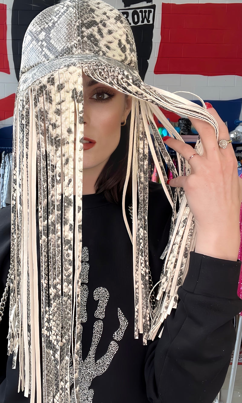 Fringe Cap Any Old Iron Snake Fringe Cap