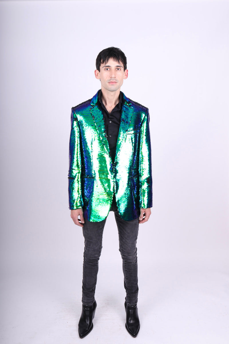 Any Old Iron Men's Lightning Peacock Jacket