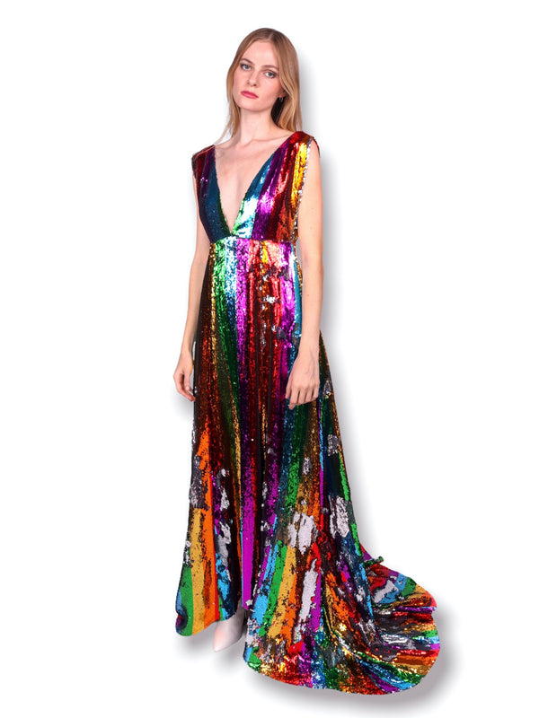 Any Old Iron Rainbow Gown