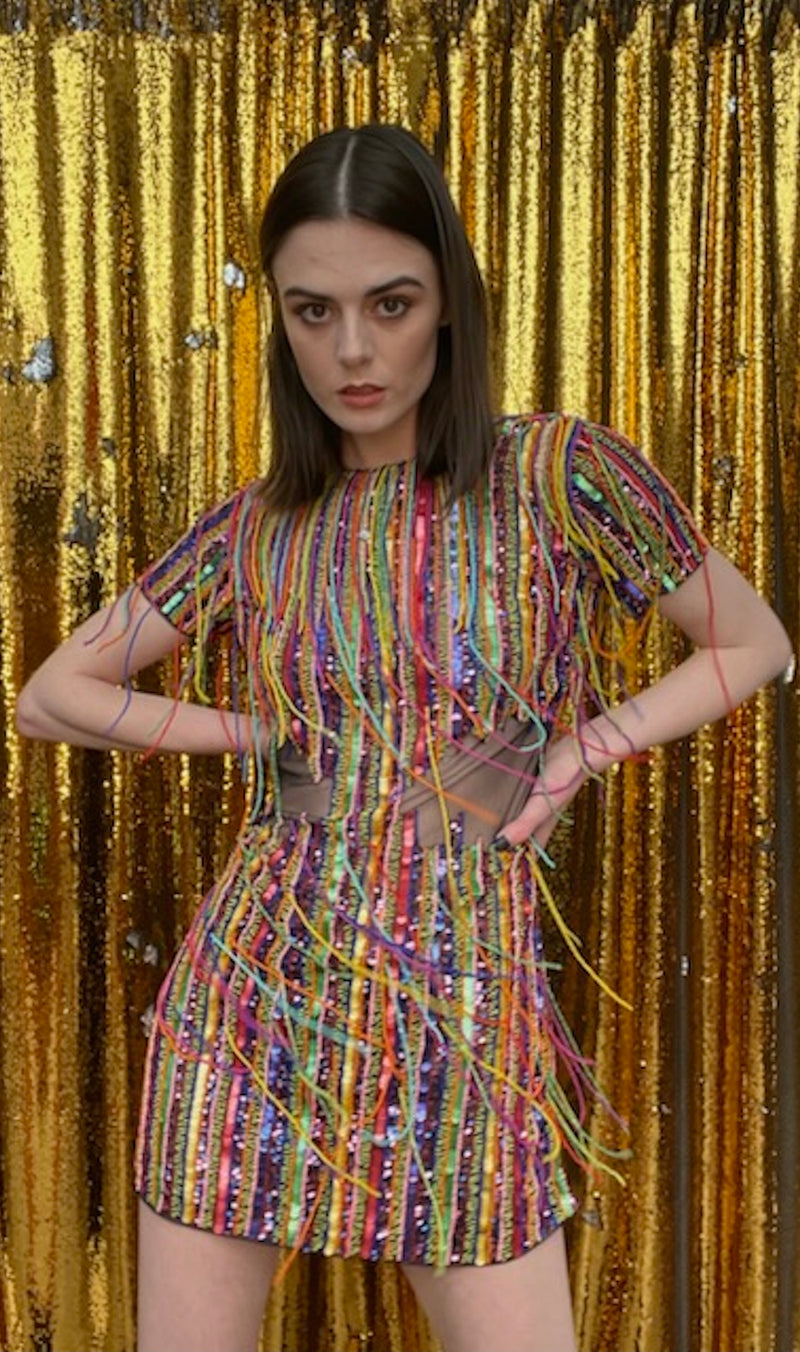 Crochet Festival Fringe Dress Doloris Petunia Special Occassion Dresses The Tinsel Hot Pink Pink Crochet Festival Fringe Dress Doloris Petunia Special Occassion Dresses The Tinsel Hot Pink Pink