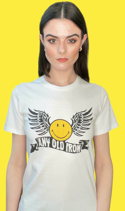 Any Old Iron x Smiley Wings White T-Shirt