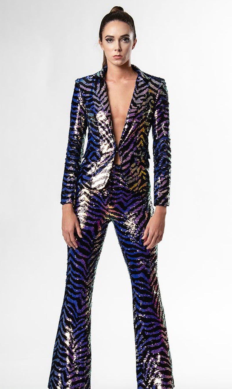 Any Old Iron Oil Slick Zebra Suit